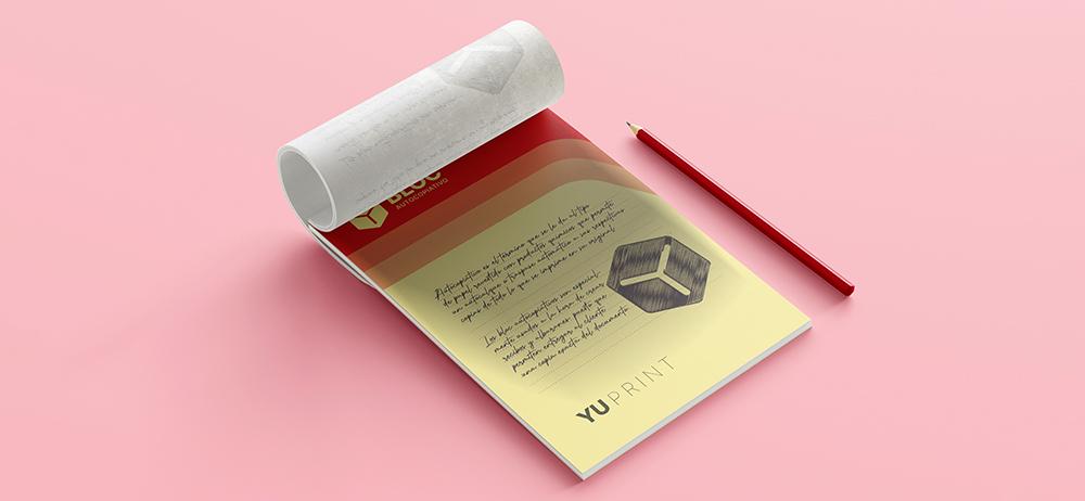Bloc autocopiativo Yuprint abierto mostrando hojas duplicadas, perfecto para gestiones y registros diarios.