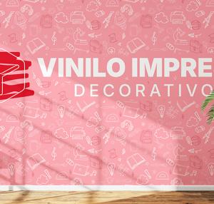 Vinilo impreso decorativo para paredes, ideal para renovar espacios interiores con diseño personalizado.