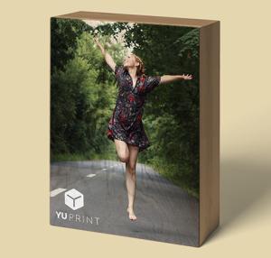 Bloque de madera con foto impresa de alta calidad ideal para decoración personalizada