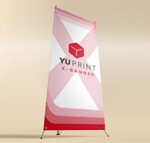 X-Banner premium YuPrint impreso en alta calidad para publicidad y eventos promocionales
