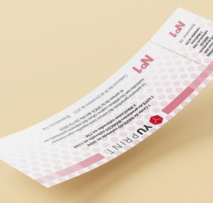 Diseño de talonario de rifas personalizado con numeración clara y estética profesional YUPrint.